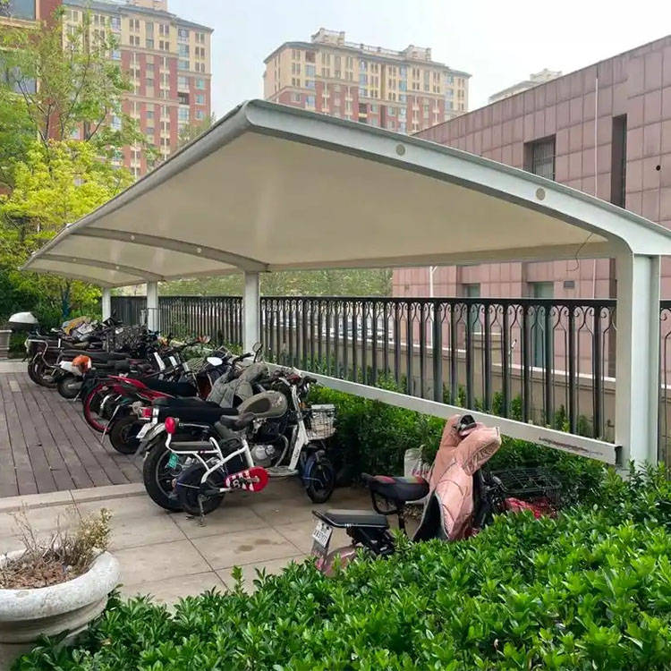 西华县膜结构电动车棚